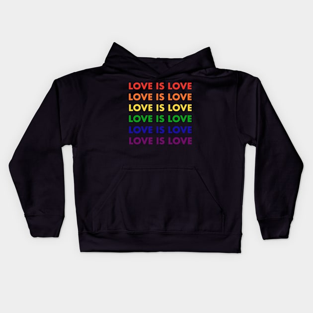 Love is love Kids Hoodie by Laevs